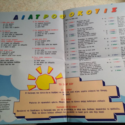 Children's Poster for Nutrition
