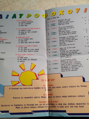 Children's Poster for Nutrition