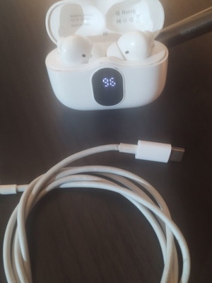 Bluetooth Earbuds A90 Pro like new with charging case and cable