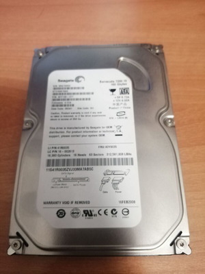 Seagate Barracuda 7200.10 160 GB hard drive used