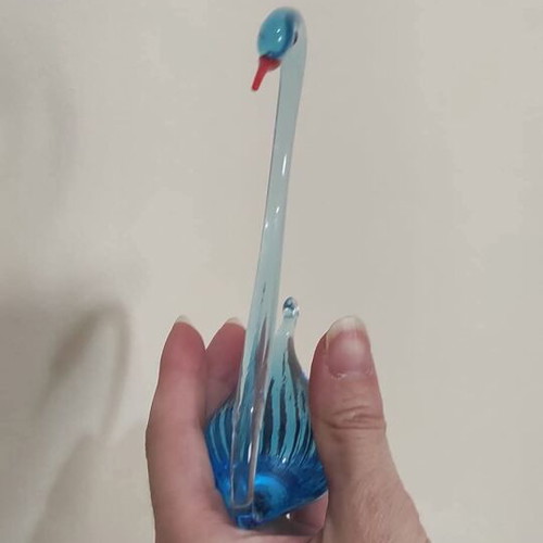 Murano crystal swan