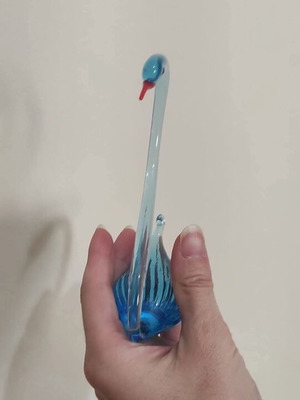 Murano crystal swan