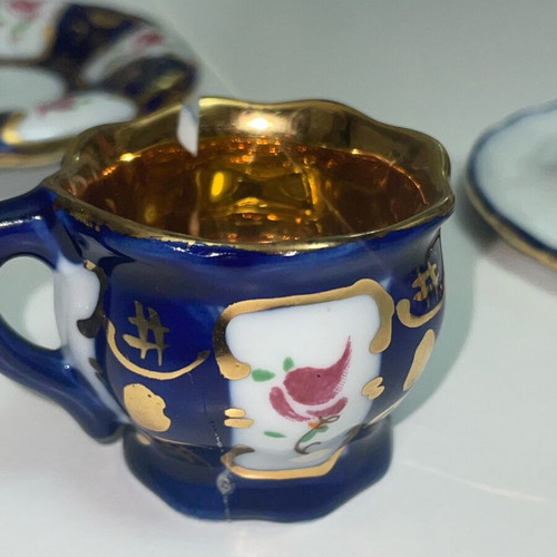 Limoge decorative cups used, set of 2 pieces