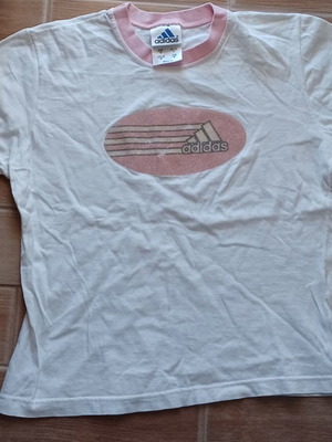 Adidas women's short-sleeve shirt size M used, white