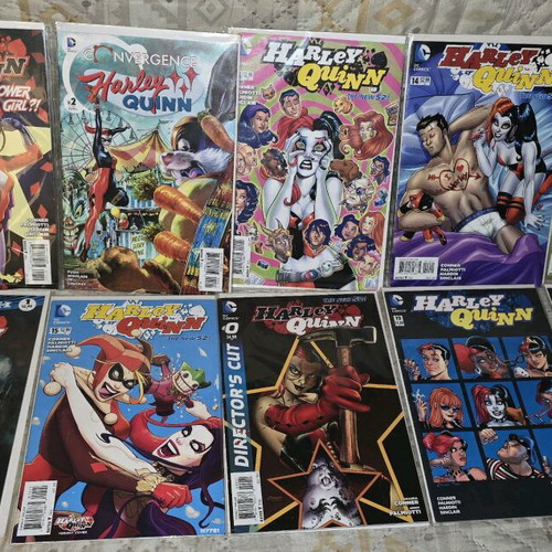 Harley Quinn comic set of 10 like new
