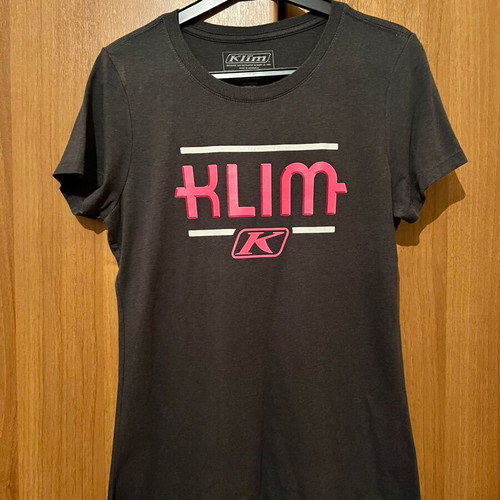 Klim women's blouse Small grey with fuchsia like new