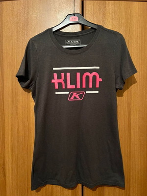 Klim women's blouse Small grey with fuchsia like new
