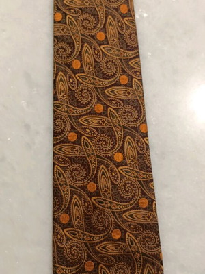 Mexx vintage tie like new, multicolored orange