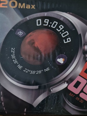 Smartwatch S20MAX καινούργιο με δερμάτινο και μεταλλικό λουράκι