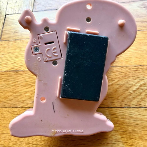 Retro piggy decoration with sound, used