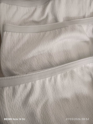 Cotton women's panties pack of 4, new, white, Greek manufacture
