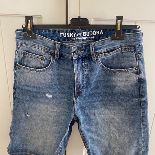 Funky Buddha jean bermuda shorts size XS like new, blue