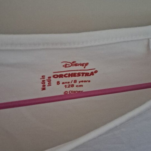 Orchestra blouse Stitch size 128 used, white and pink