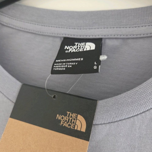 The North Face T-shirt, size L, grey, 100% cotton