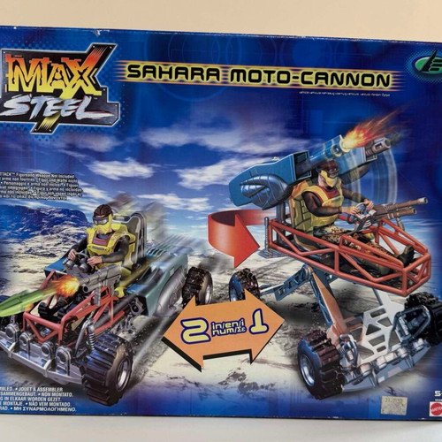 Mattel Max Steel Sahara Moto-Cannon Model 2002 new