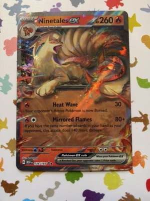 Pokemon TCG Ninetales EX 038/165 151 English Double Rare 2023