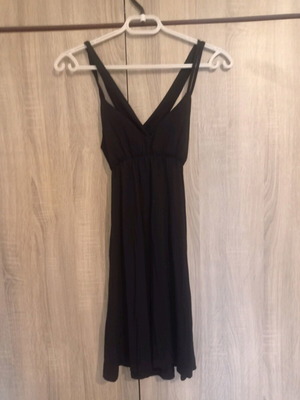 Maxi black dress used with slit at bottom size M