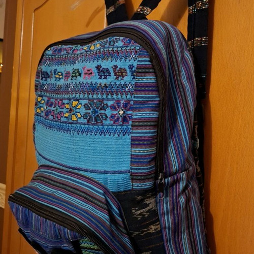 Boho backpack like new, colorful