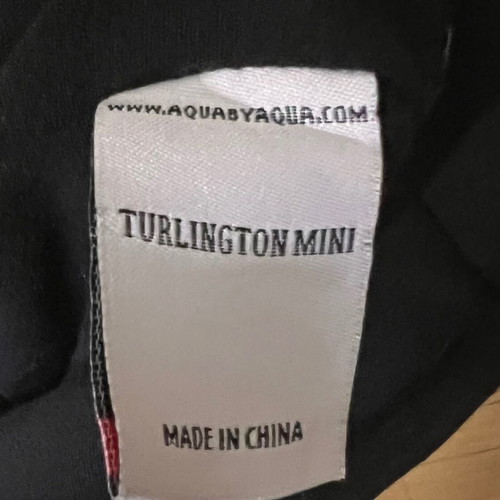 Turlington black double dress like new with back zipper, size S