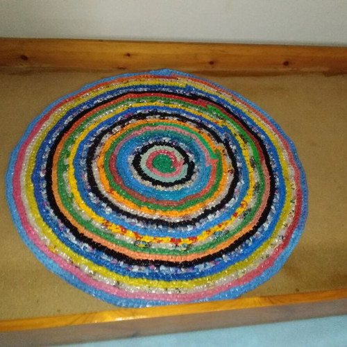 Handmade plastic rugs like new