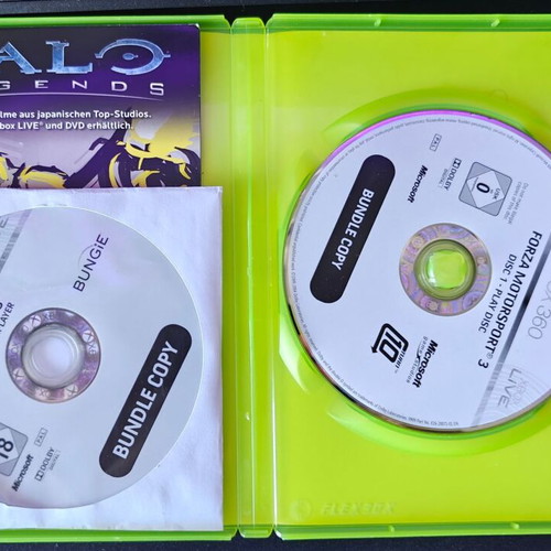 Xbox Forza Motorsport 3 and Halo 3 bundle used