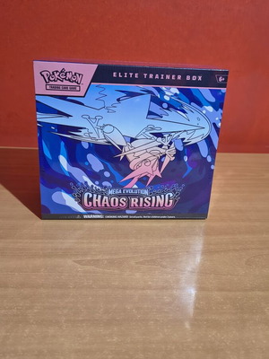 Pokémon Chaos Rising ETB sealed, like new