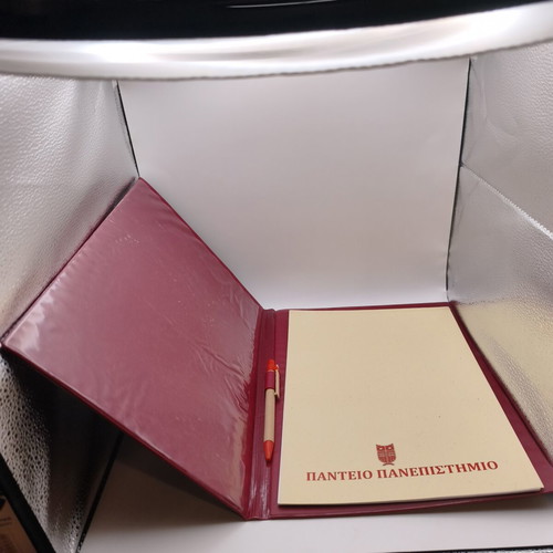 Panteion University Diploma Case with Pen like new