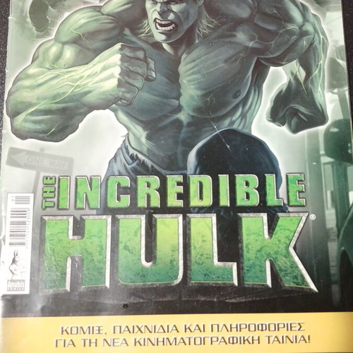 The Incredible Hulk comic used