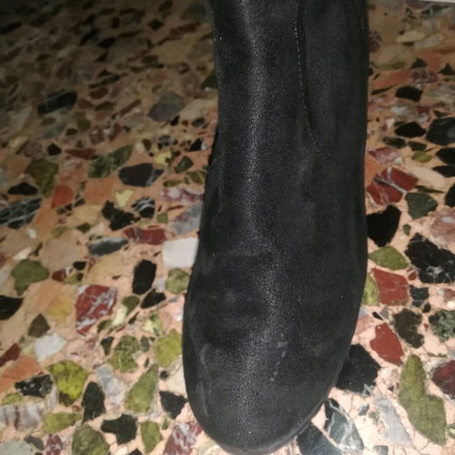 Velvet boots used, platform, size 41, black