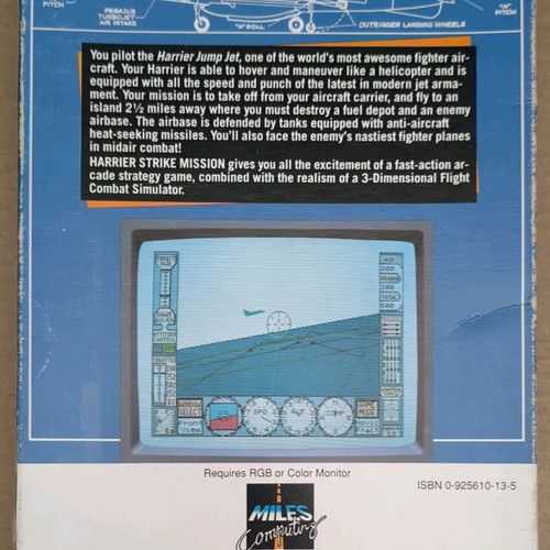 Harrier Strike Mission used, complete in box for Atari ST