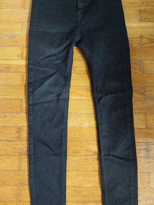 Black skinny high-waisted jeans Stradivarius size 38 like new