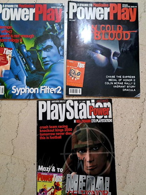 PlayStation Power & Power Play magazines, set of 3