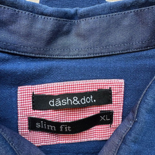 Dash&Dot shirt used, blue, size XL slim fit