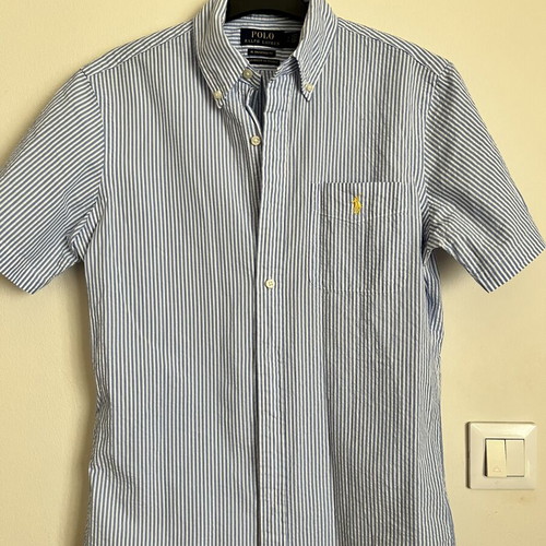 Ralph Lauren short sleeve shirt S unisex used with white spots