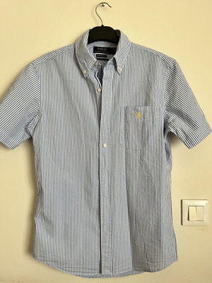 Ralph Lauren short sleeve shirt S unisex used with white spots