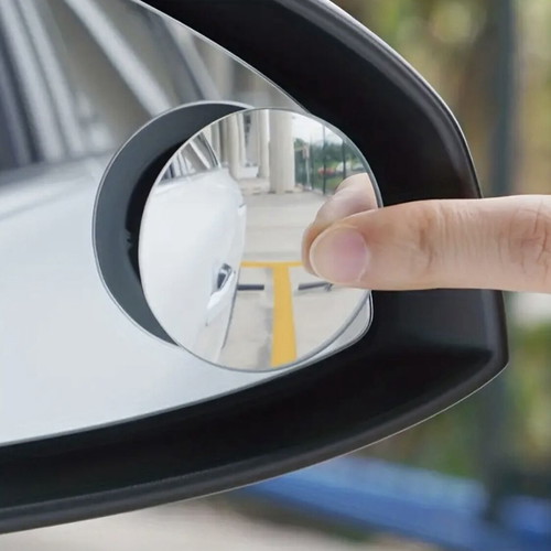 Car auxiliary mirror curved, anti-glare, adjustable, new, set of 2