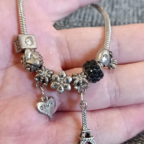 Vintage thematic bracelet from Paris 90s