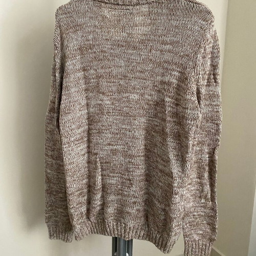 Desires Beige knit button collar jumper size L like new