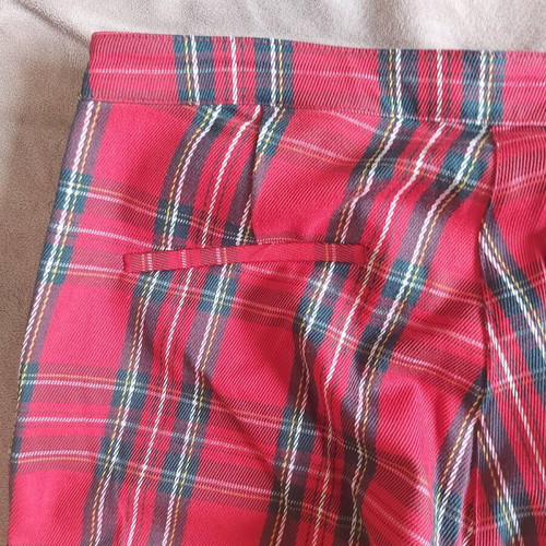 H&M women's elastic plaid pants like new, size 42