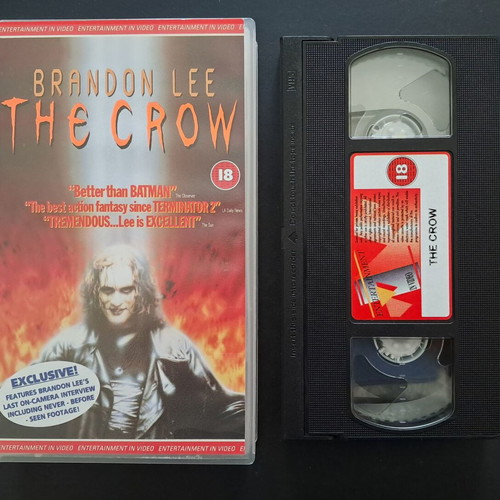 The Crow VHS PAL edition like new with English audio