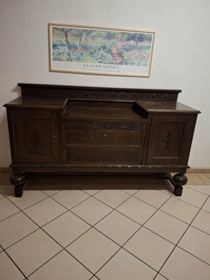 Μπουφές vintage μεταχειρισμένος, ξύλο καρυδιάς