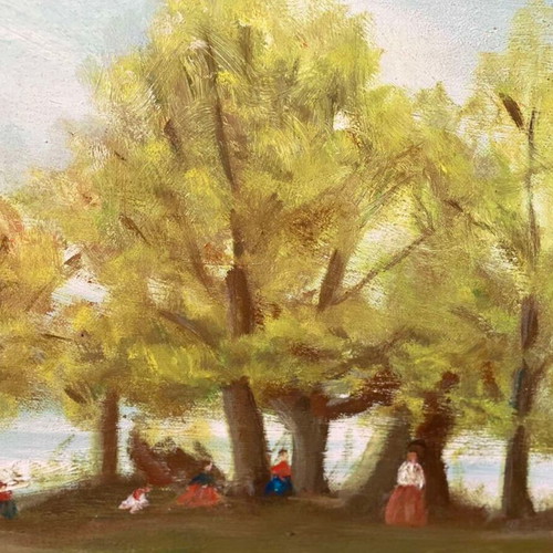 Authentic A. Gontikas painting like new, natural landscape