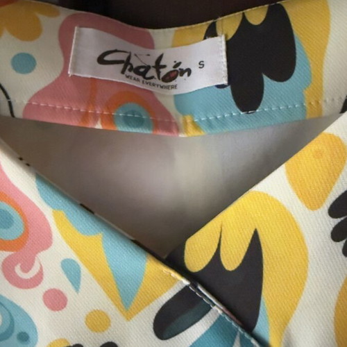 Chaton dress like new, colorful, size S
