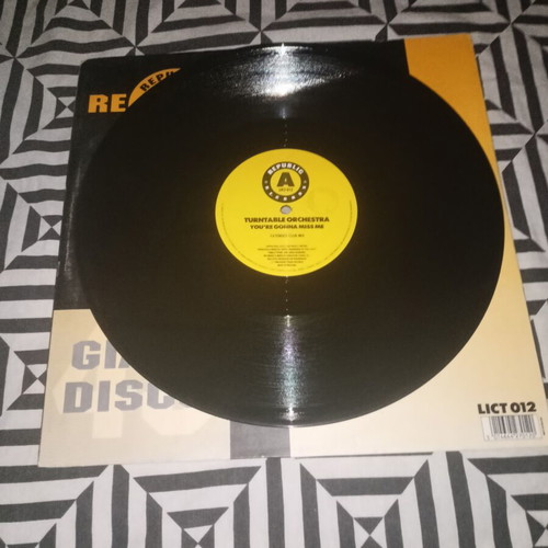 Turntable Orchestra You're Gonna Miss Me 12" Maxi-Single 1988 vinyl