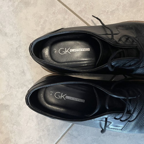 Gianna Kazakou men's leather scarponi used, wide fit, black