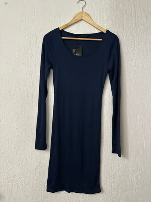 Baba Jaga silk jersey dress new, size M, dark blue