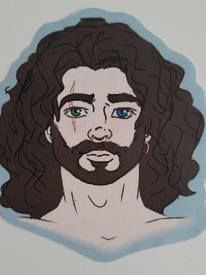 Handmade pirate sticker new