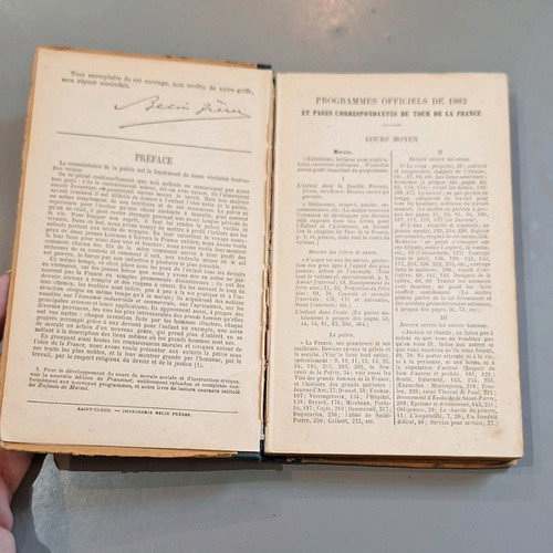 Foreign language books used, two volumes with engravings