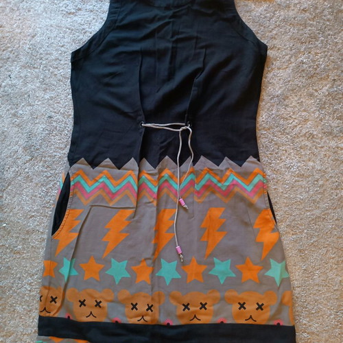 Attrativo boho dress Medium used, cotton, black
