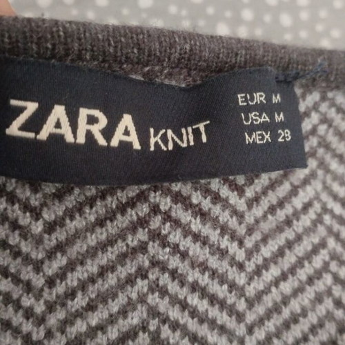 Zara blouse size M black and grey like new